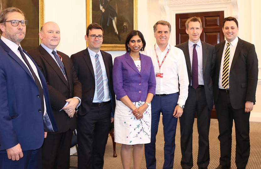 Tees Valley Mayor Ben Houchen, far right