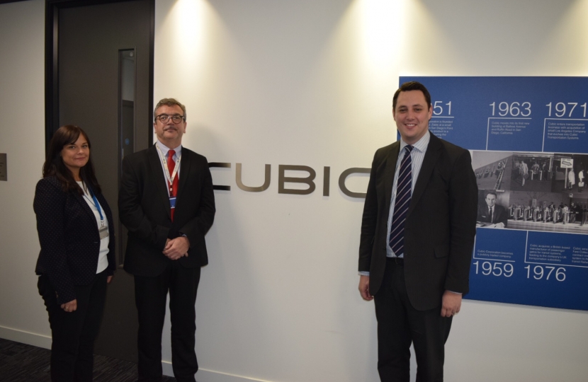 Ben Houchen visits Cubic Transportation Systems