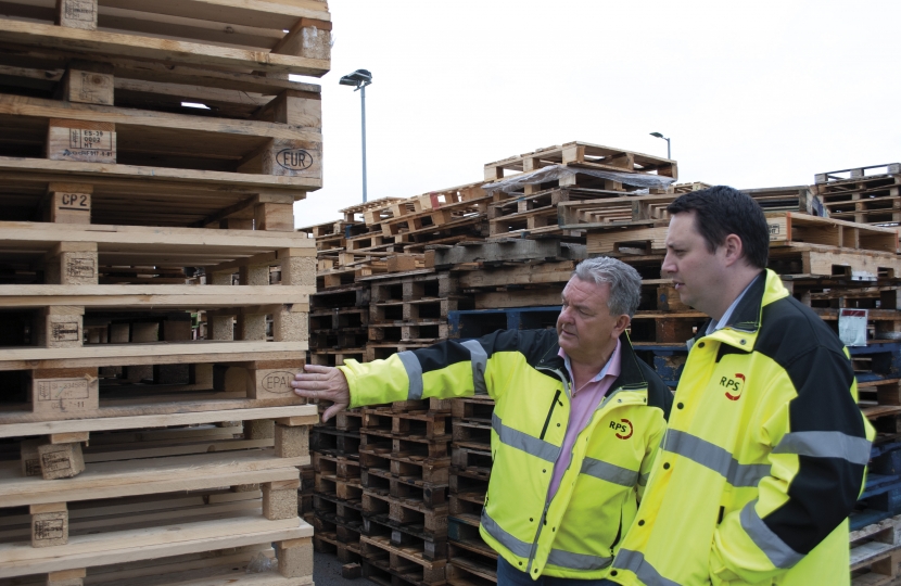 Tees Valley Mayor Ben Houchen with Managing Director Gary Hudson at RPS Ltd