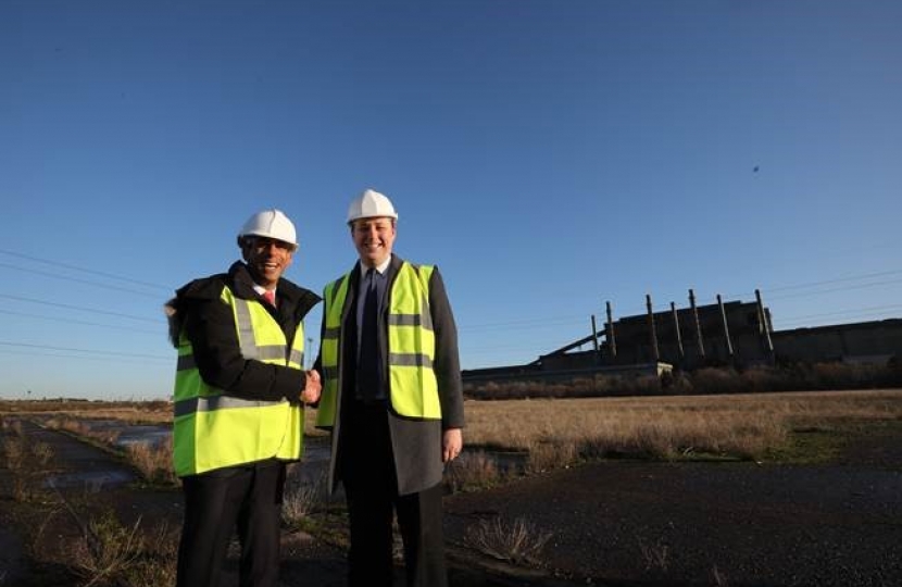 Tees Valley Mayor Ben Houchen with Chief Secretary to the Treasury Rishi Sunak MP 