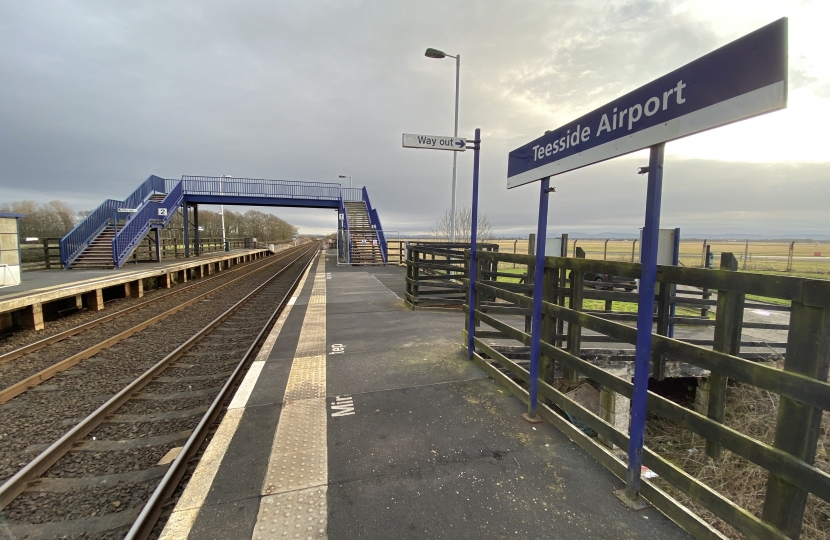 Teesside Airport station