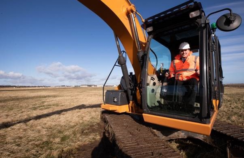 Tees Valley Mayor Ben Houchen breaks ground on Airport’s Southside development