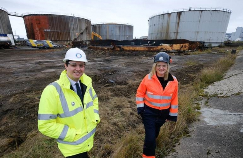 Tees Valley Mayor Ben Houchen with Acumen Technical Director Lauren Hill