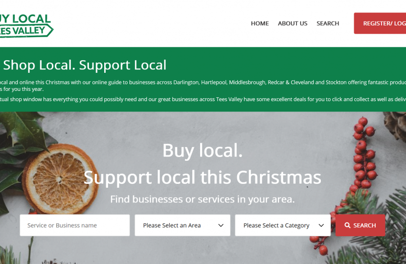 Buy Local Tees Valley Christmas