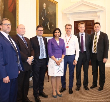 Tees Valley Mayor Ben Houchen, far right