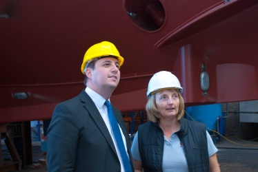 Mayor Ben Houchen visits shipbuilder that’s expanded into the Tees Valley