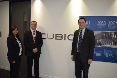 Ben Houchen visits Cubic Transportation Systems