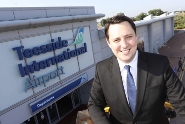 Ben Bouchen Teesside International Airport's new name