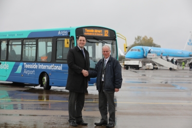 Teesside International Airport launches new bus service