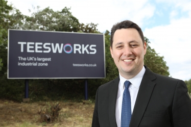 Tees Valley Mayor Ben Houchen at Teesworks 