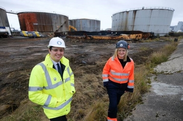 Tees Valley Mayor Ben Houchen with Acumen Technical Director Lauren Hill