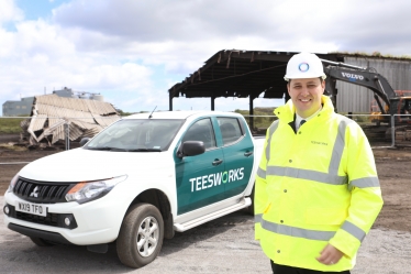 Tees Valley Mayor Ben Houchen at Teesworks